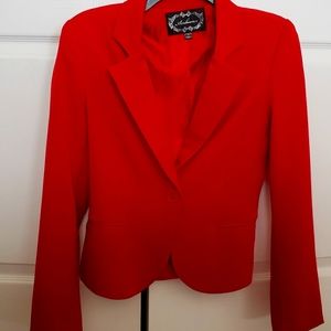 RED fitted Blazer